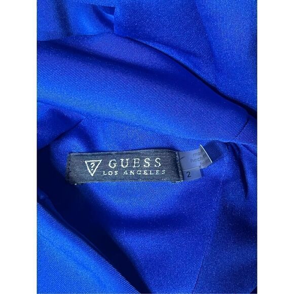 Guess Sexy Sleeveless Scuba Party Dress Blue Size 2 - Picture 4 of 4